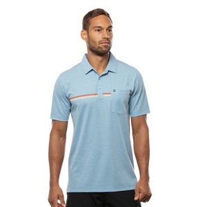 Travis Mathew Cabana Golf Polo Short Sleeve Blue